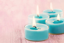 Blue candle