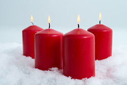 Red candle rouge