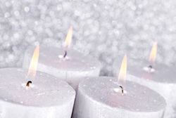 Silver candle