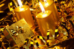 Gold candle