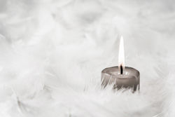 Gray candle