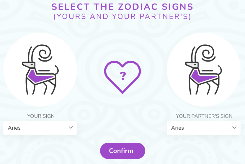 Zodiac compatibility test