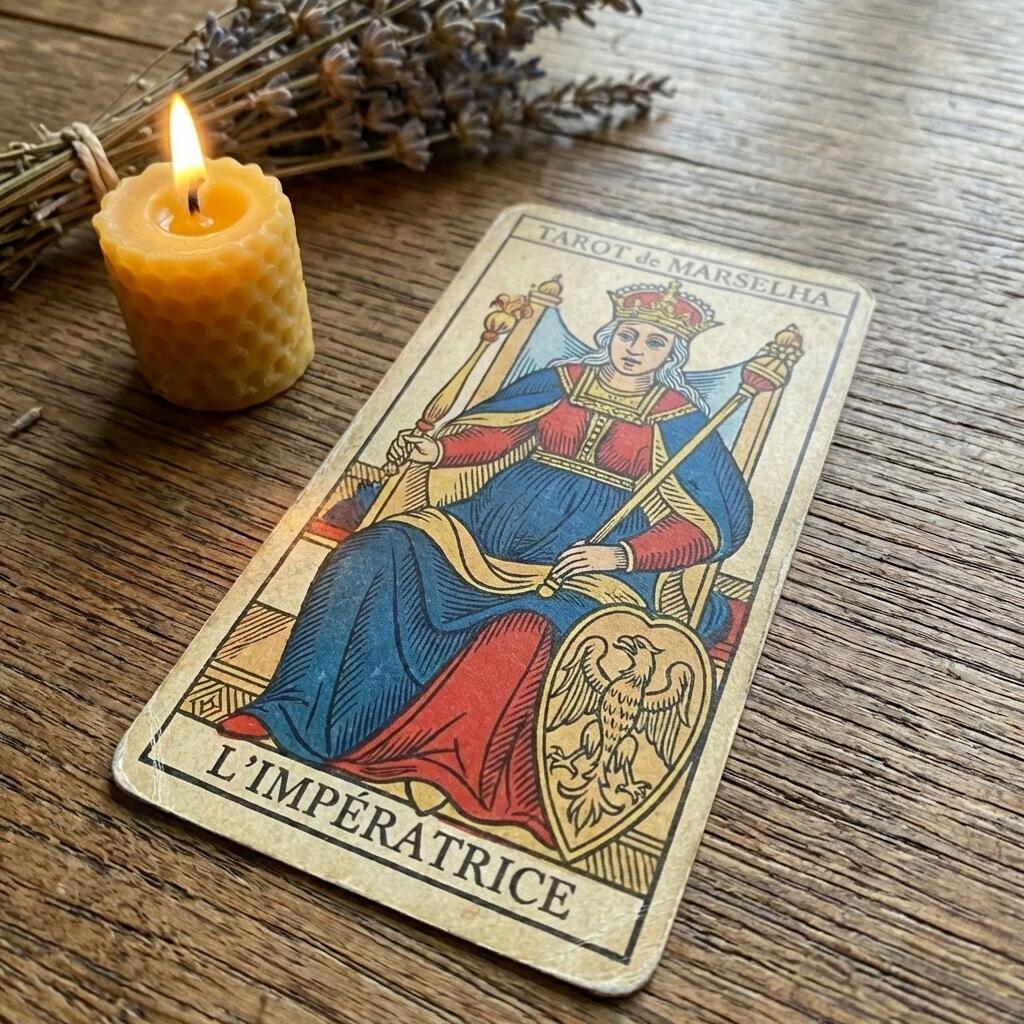 A Imperatriz — Arcano III do Tarot de Marselha associado à hora igual 03h03