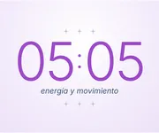 05:05, la hora espejo de la <i>energía</i> y el movimiento