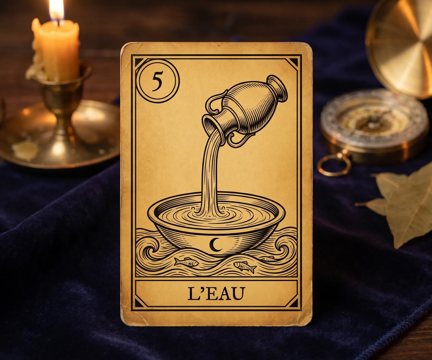 La lame 5 de l'Oracle de la Triade, L'Eau