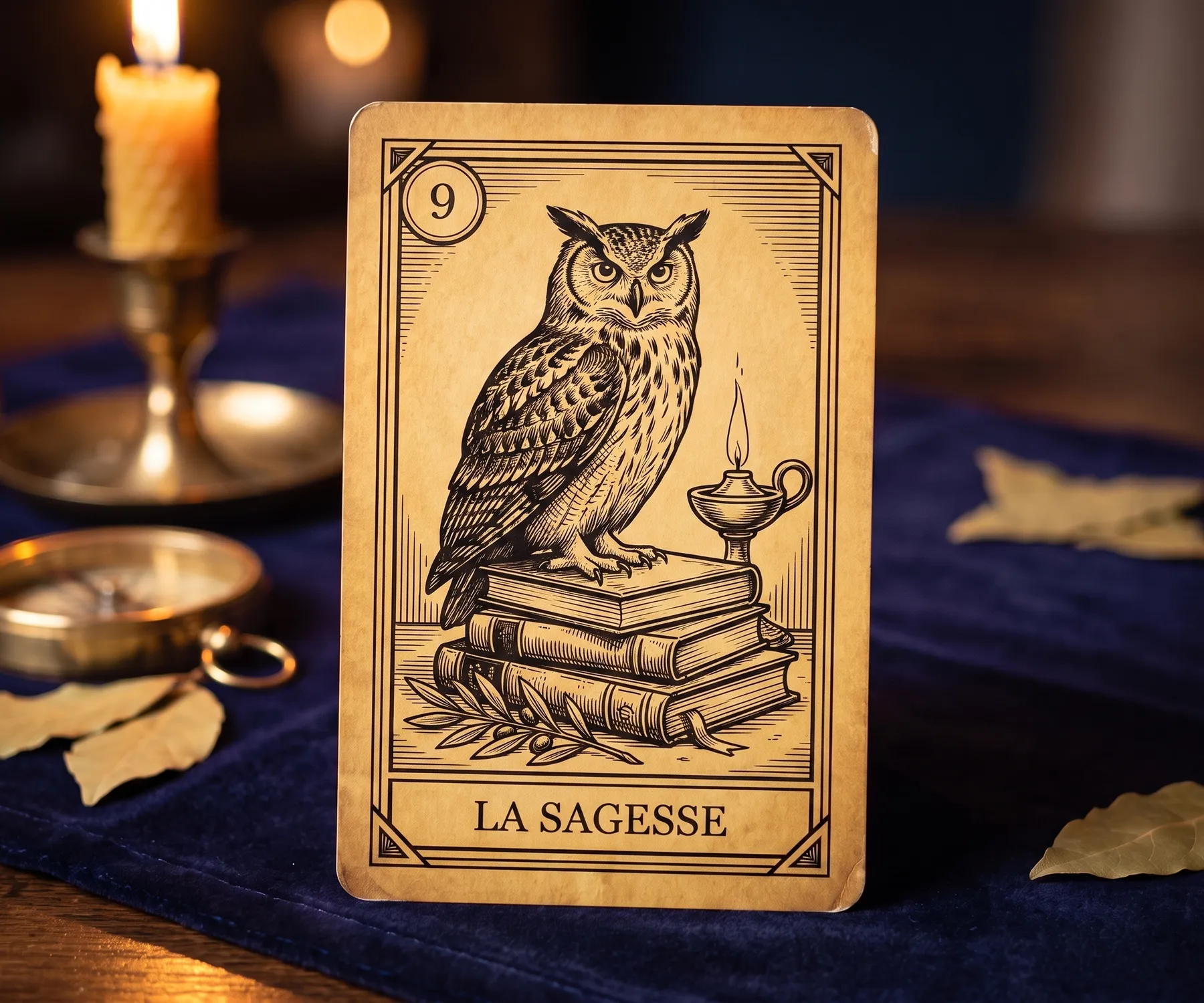 La lame 9 de l'Oracle de la Triade, La Sagesse
