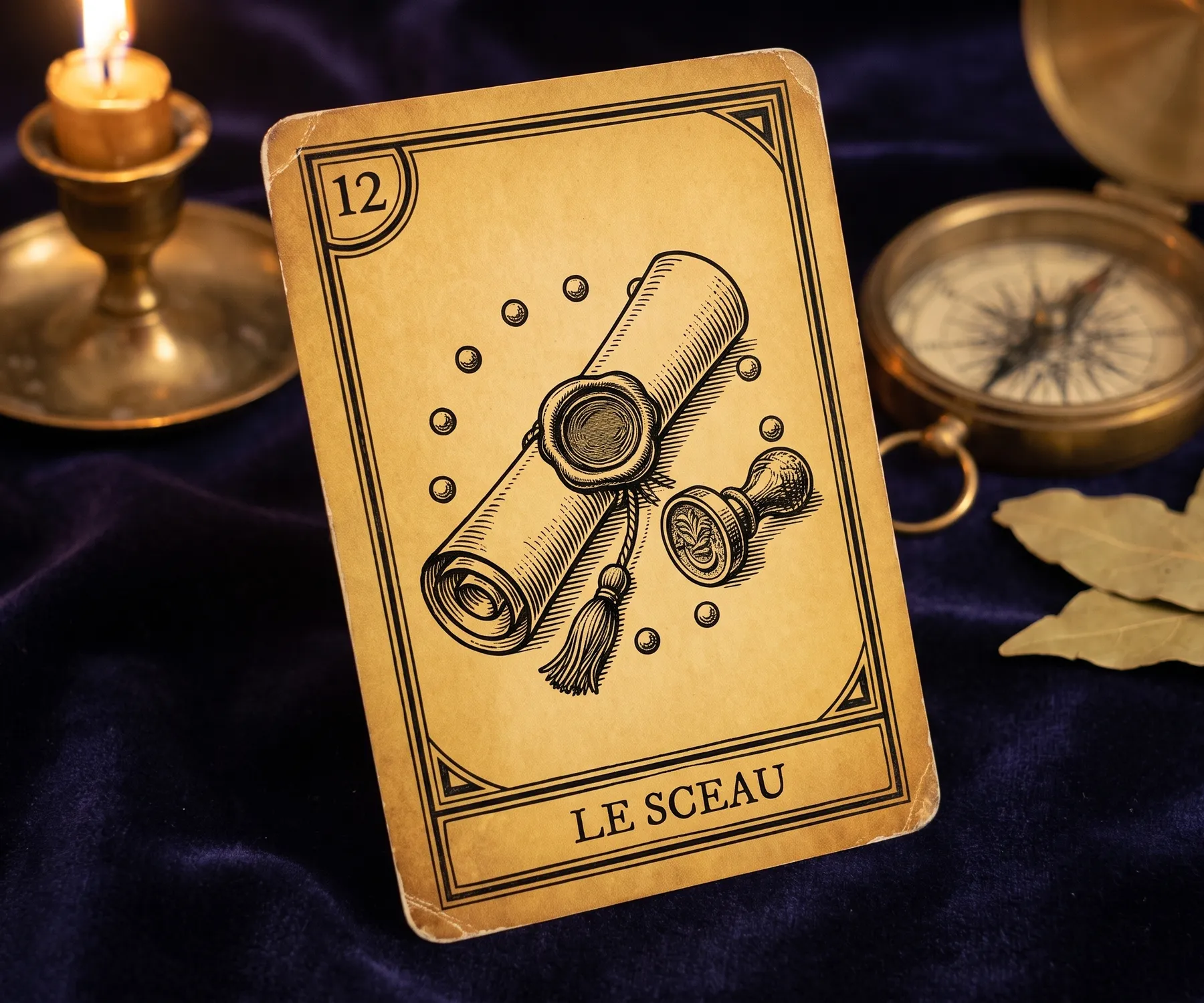 La lame 12 de l'Oracle de la Triade, Le Sceau
