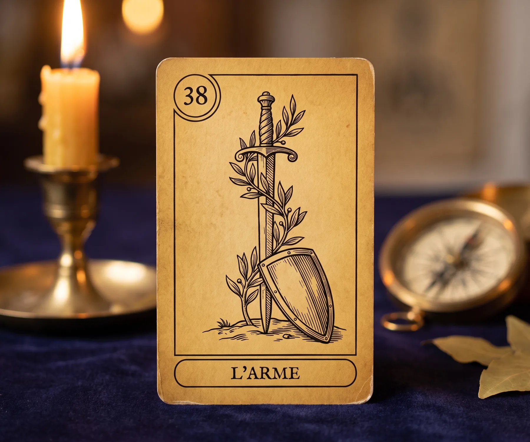 La lame 38 de l'Oracle de la Triade, L'Arme