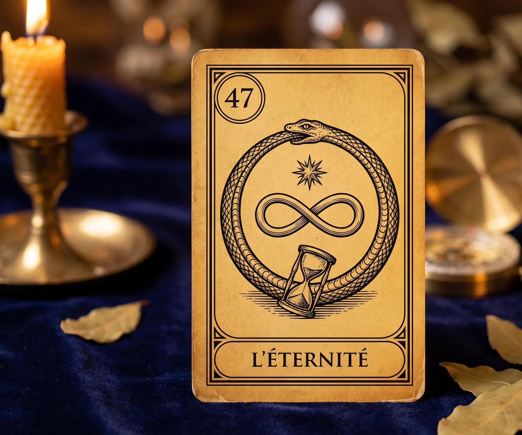 La lame 47 de l'Oracle de la Triade, L'Éternité