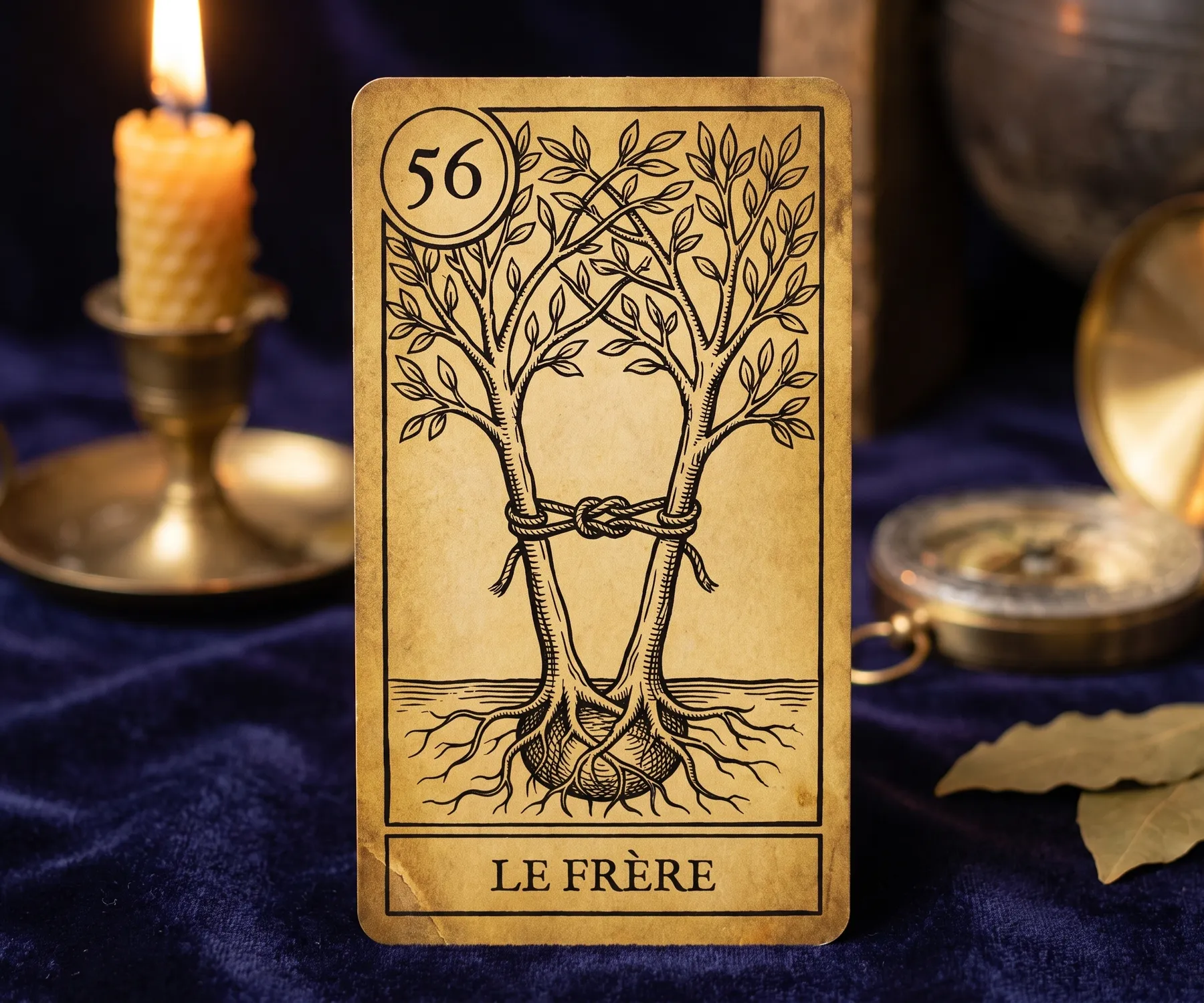 La lame 56 de l'Oracle de la Triade, Le Frère