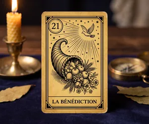 La Benedizione, lama 21 dell'Oracolo della Triade: senso