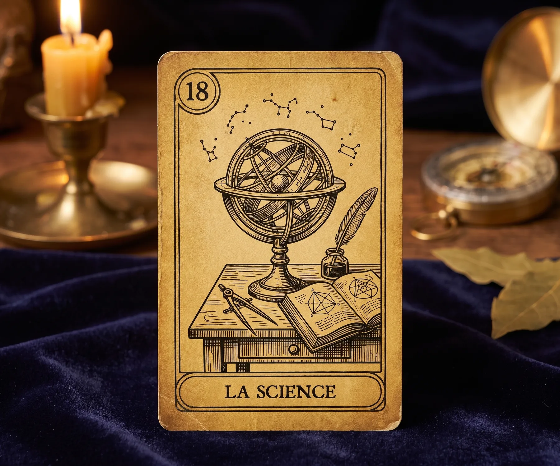 La lámina 18 del Oráculo de la Tríada, La Ciencia