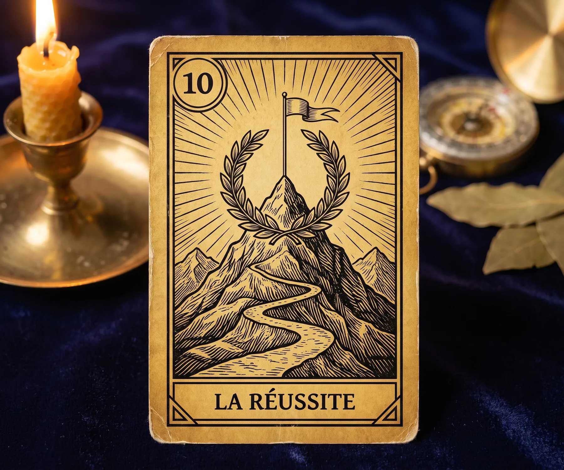 A lâmina 10 do Oráculo da Tríade, O Êxito