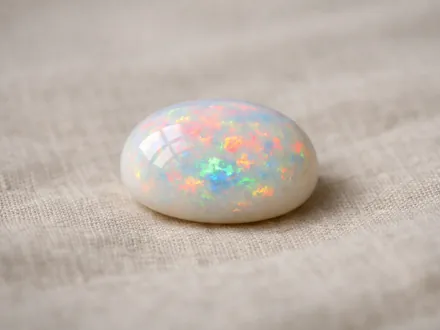 Ein Opal mit schillernden Reflexen in allen Farben