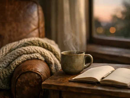 Leather armchair, wool blanket and a steaming mug of tea by a window - how to drive a Taurus crazy