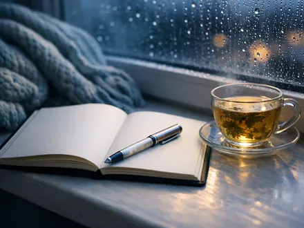 Taccuino bianco e penna chiusa accanto a una finestra appannata al tramonto - la verità che il Pesci non vuole sentirsi dire