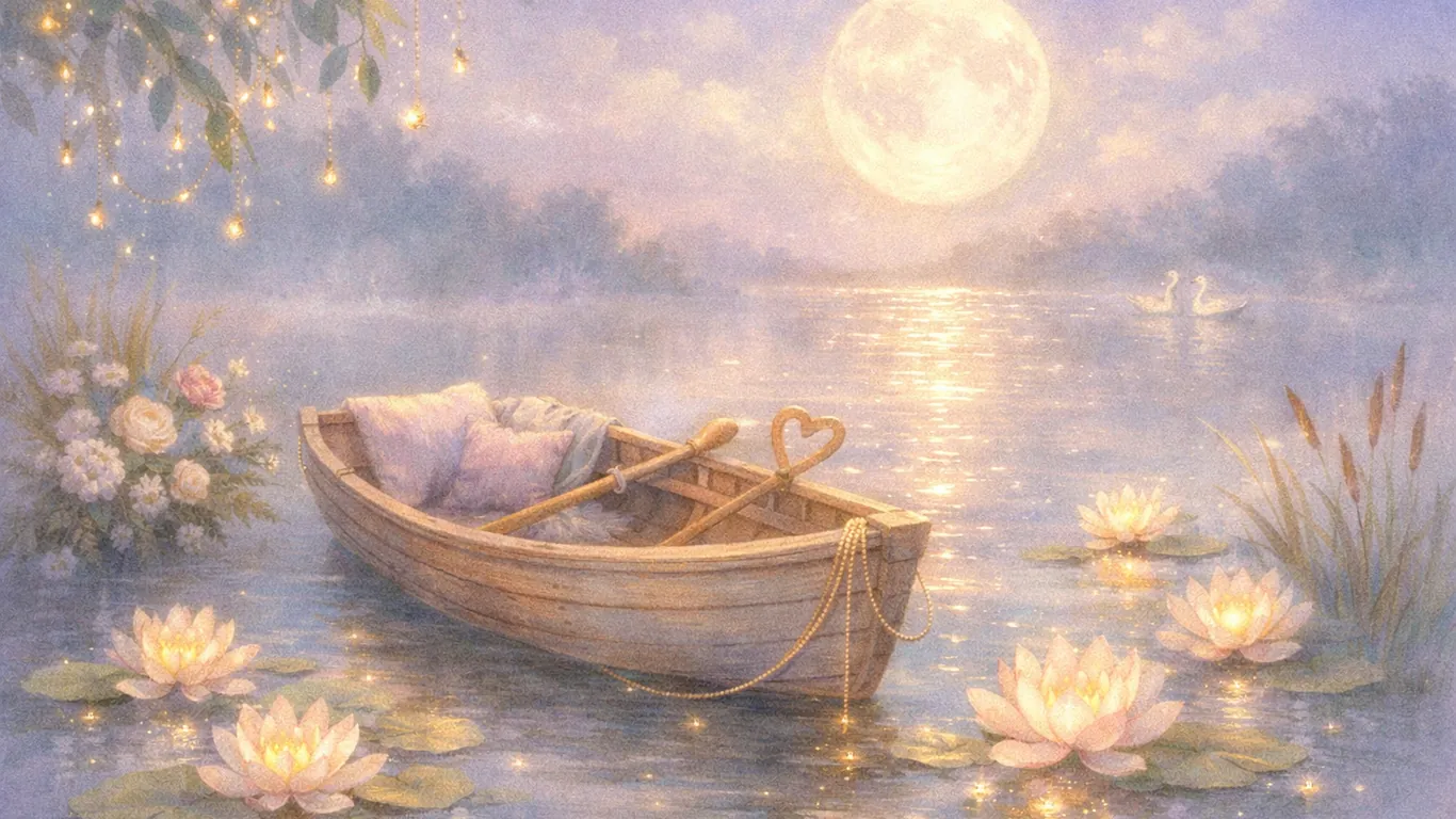 Pesci — il suo modo di baciare, illustrazione romantica