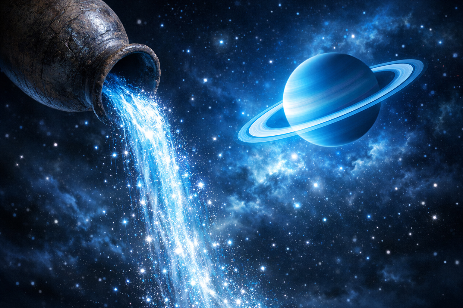 Saturno retrogrado e il segno dell'Acquario