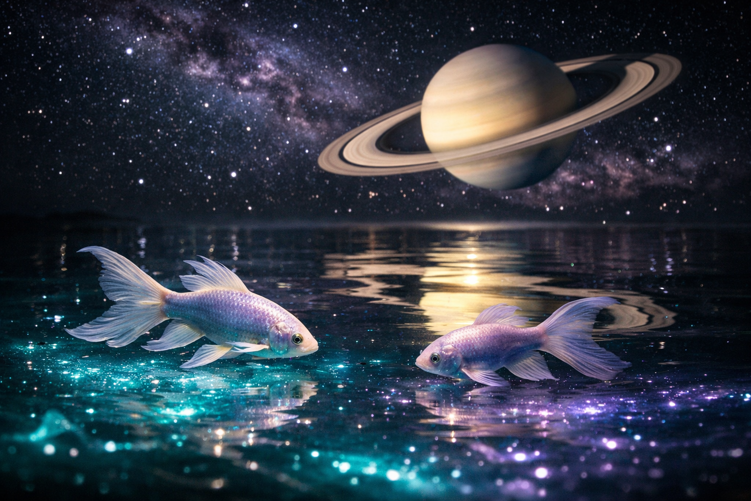 Saturno retrogrado e il segno dei Pesci