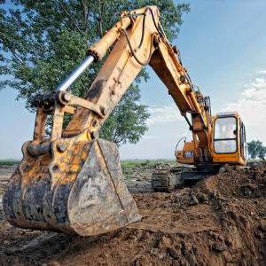 pelle excavatrice chantier