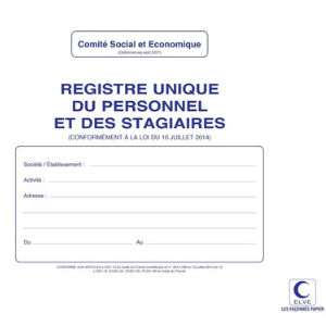 registre unique du personnel et des stagiaires