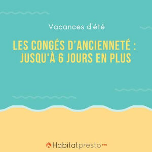 Prise de congés supplémentaires ancienneté