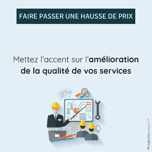 faire passer hausse prix entreprise BTP