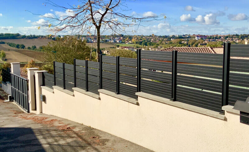 portail aluminium coulissant entree difficile
